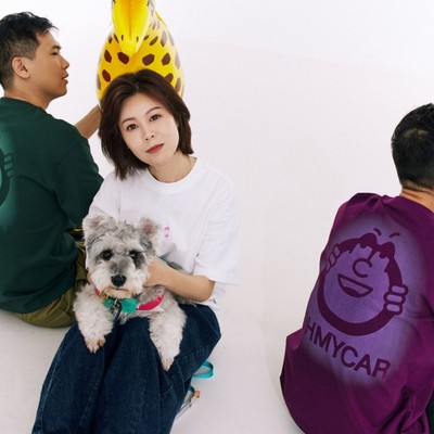 OMC表情印花短袖T恤趣味圆领T恤落肩休闲宽松街头T恤男