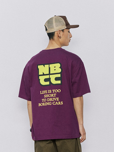 WOW意志驱动夏季【NBCC口号短袖T恤】发泡印花短袖纯棉潮牌男款T