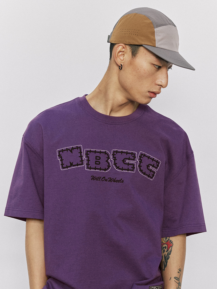 意志驱动短袖刺绣青年国潮T恤