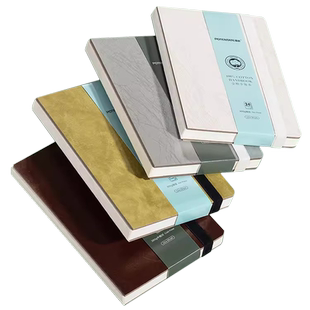 遵爵全棉手账本300g翻翻乐绘画本丙烯马克笔专用本摸鱼本水彩本中粗纹细纹方形豆豆本油画棒本迷你彩铅绘画本