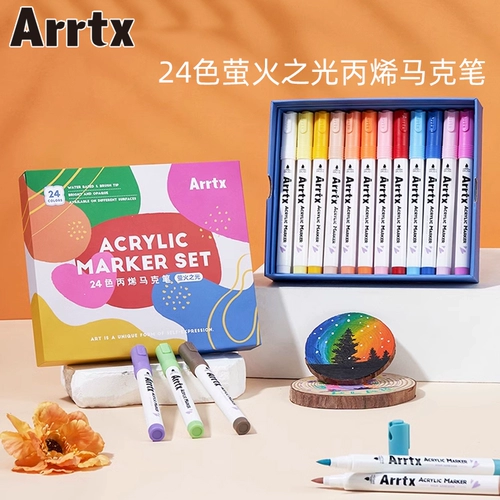 Акрил, маркер, водонепроницаемый пигментированный комплект, 24 цветов, 36 цветов, DIY, граффити