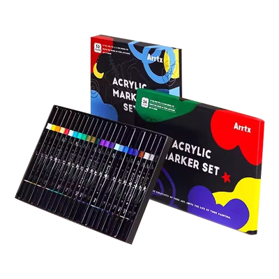 Arrtx阿泰诗32色双头丙烯马克笔