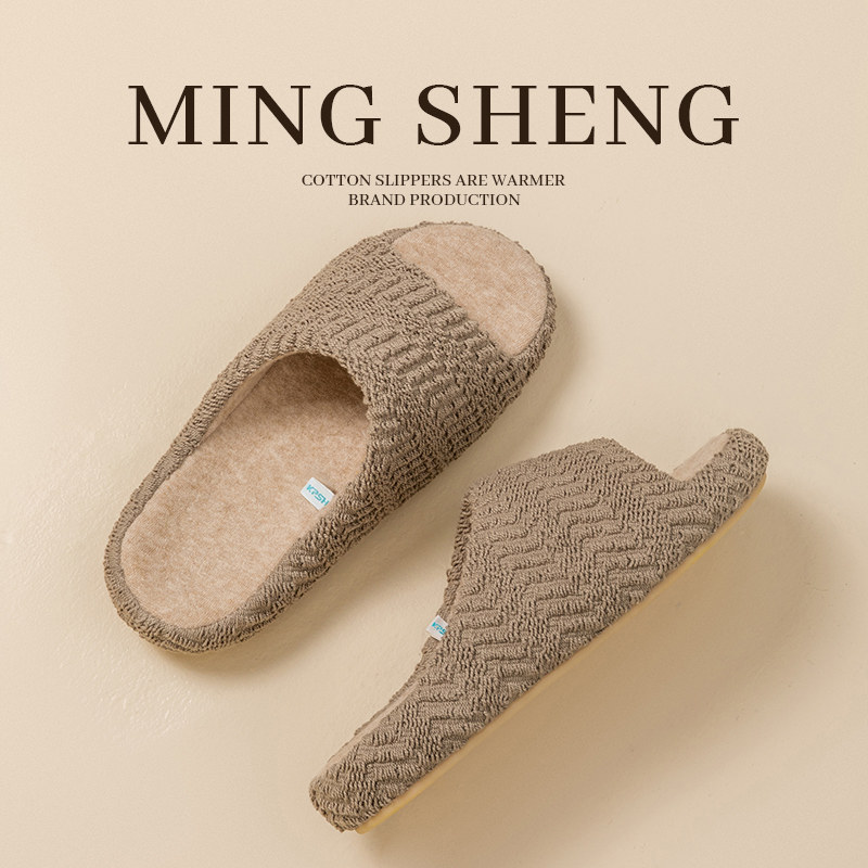 高级感亚麻拖鞋女2025新款夏季家居防滑吸汗家用棉麻木地板拖四季