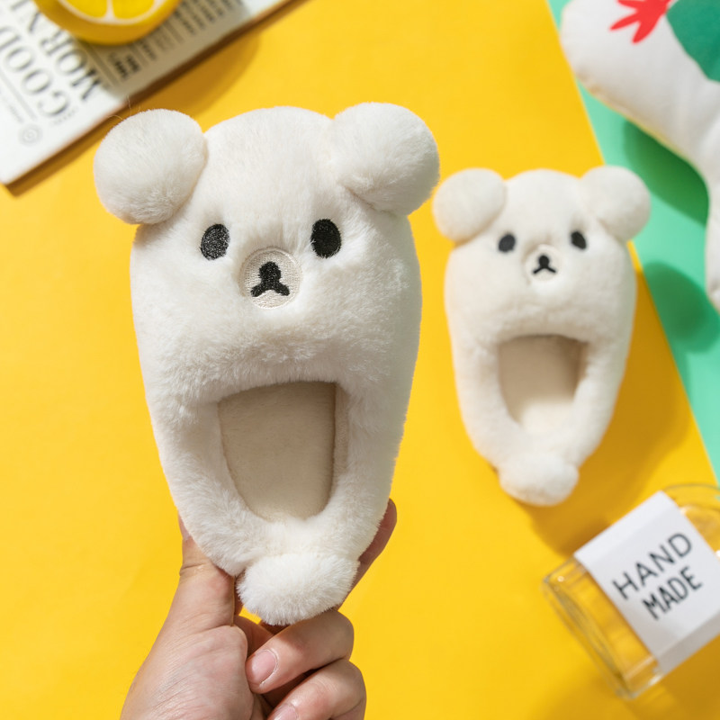 秋冬儿童棉拖鞋男女童冬季毛毛保暖棉鞋居家家居宝宝可爱冬天棉拖