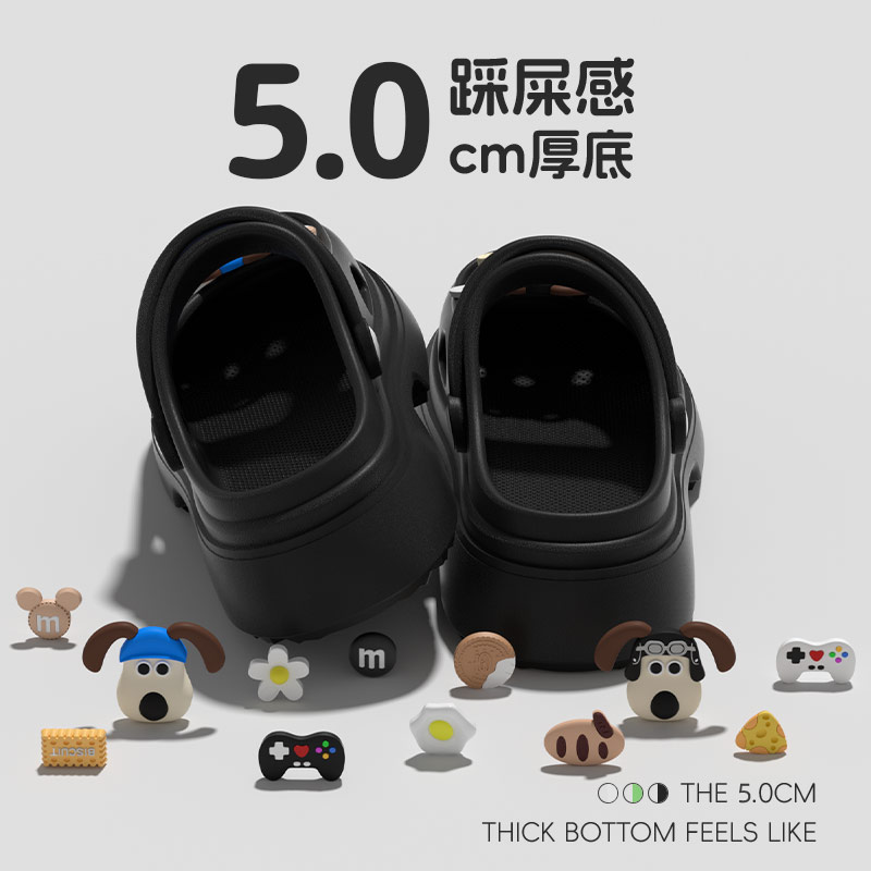 学生可爱洞洞鞋女夏季休闲外穿