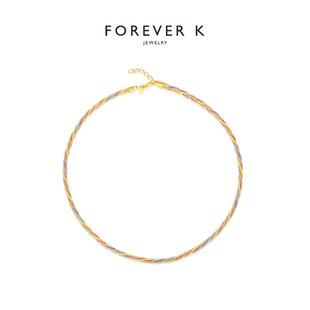 FK法诗卡 轻奢意大利手工高级感恒动编织项圈项链意大利手工珠宝