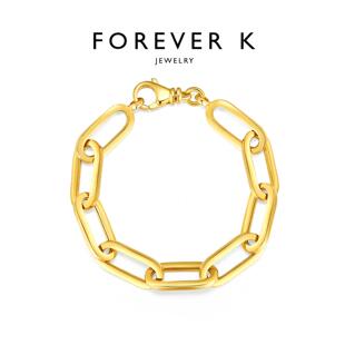 FK法诗卡 大号链条手链意大利手工珠宝轻奢小众高级感