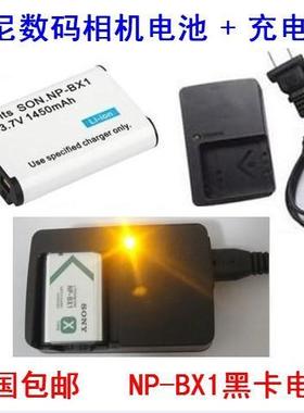 适用索尼HDR-GWP88E AS200V CX405 相机配件NP-BX1电池+充电器