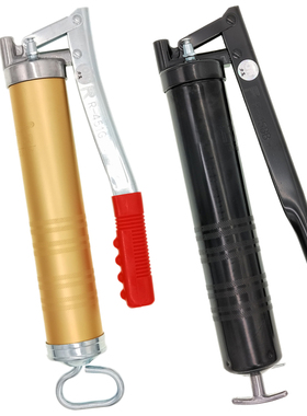 台湾力高进黄油枪手动R451G金色R458B黑色400c高压挖机加牛油枪口