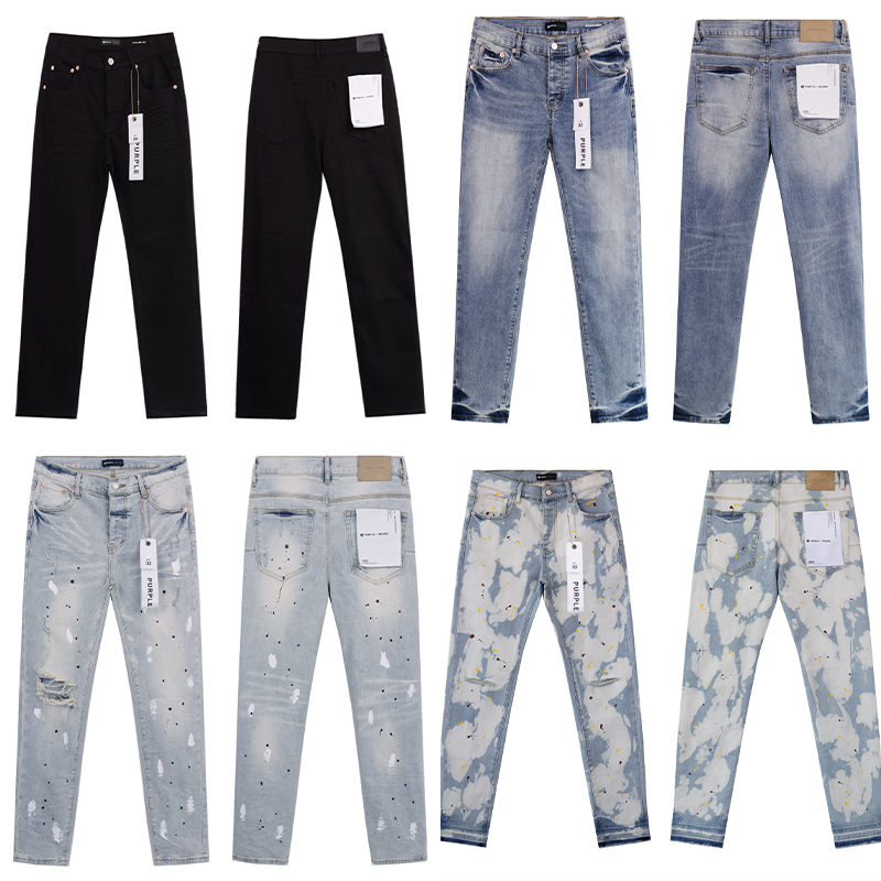 Screen Purple Brand washed street jeans online at CNFansSheets with global shipping