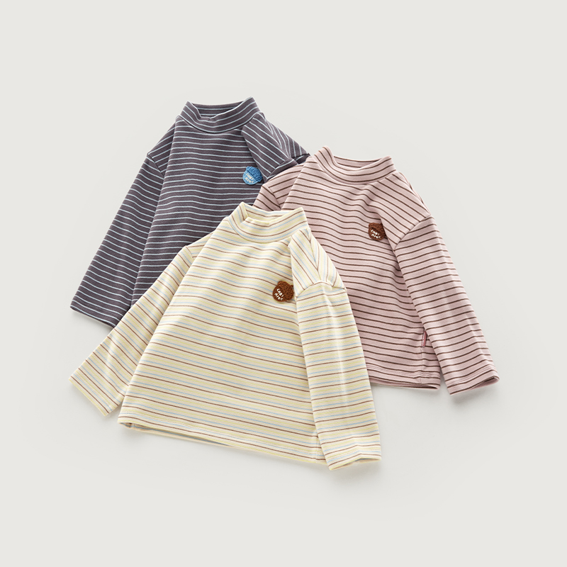 拉比儿童半高领上衣打底衫