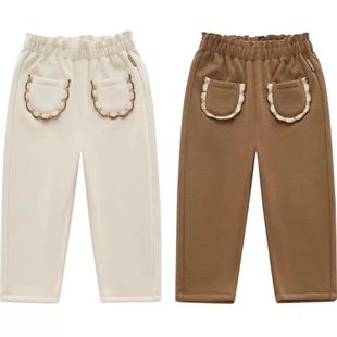 棉裤 商场同款 女宝宝休闲长裤 子加绒加厚2025冬装 厚 拉比女童裤