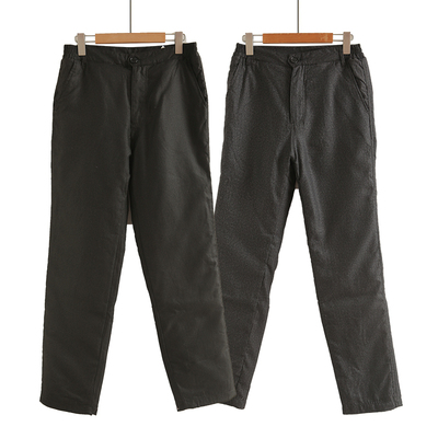 羽绒裤男外穿加厚高腰可脱卸内胆中松紧腰白鸭绒保暖宽松大码棉裤