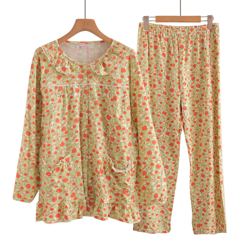 春秋棉质月子服孕妇哺乳睡衣丝柔棉产后可外穿家居服多色多款