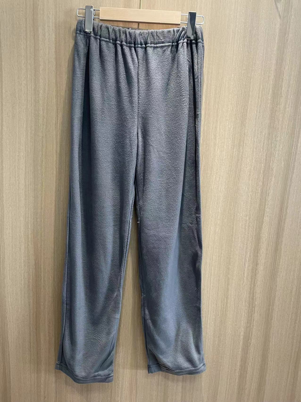 日单摇粒绒保暖裤抓绒裤情侣春秋裤运动休闲卫裤加绒长裤居家裤