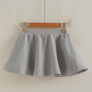 女童半身裙2025秋冬新款女孩裙子春秋百褶裙儿童灰色短裙