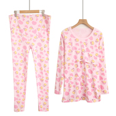 秋冬哺乳期月子服产后大码 纯棉毛衫 睡衣保暖内衣 套装 孕妇秋衣秋裤