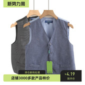 款 外单 特价 条纹马甲绅士马甲款 秋季