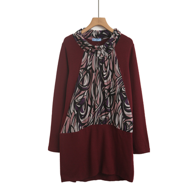 春秋宽松大码女装胖人遮肚显瘦