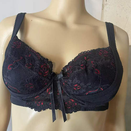 全罩杯文胸聚拢内衣胸罩女F杯G杯大胸显小胖MM大罩杯防下垂调整型