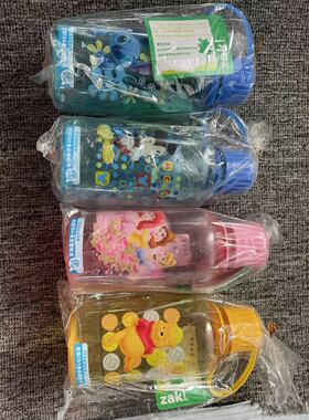 多色卡通塑料水杯PC儿童学生饮杯学生便携水壶防漏500ML