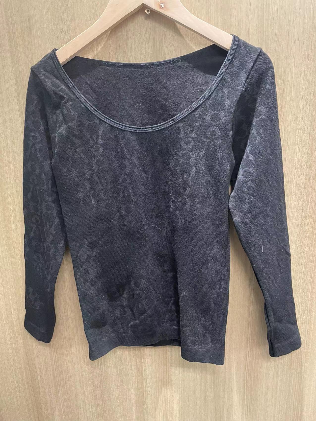 秋衣紧身塑身收腹束腰收小肚子塑形春秋季打底衫长袖圆领美体上衣