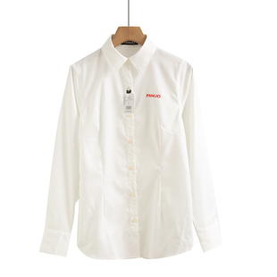 正装 女春夏短袖 工作服纯棉免烫衬衣气质白色上衣 职业衬衫 2024新款