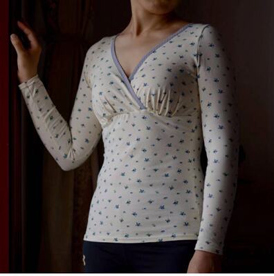 显瘦哺乳衣女纯棉交叉式喂奶