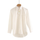 春秋禁欲系设计感打底白色衬衣男女韩版 小众宽松落肩oversize衬衫