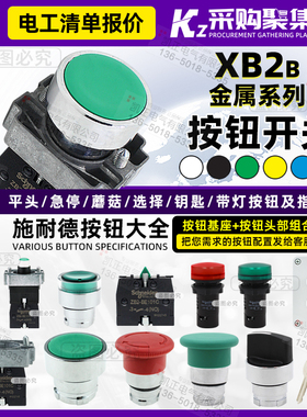 正品 施耐德按钮开关 自复位 ZB2-BE101C 22mm XB2-BA31C 齐全