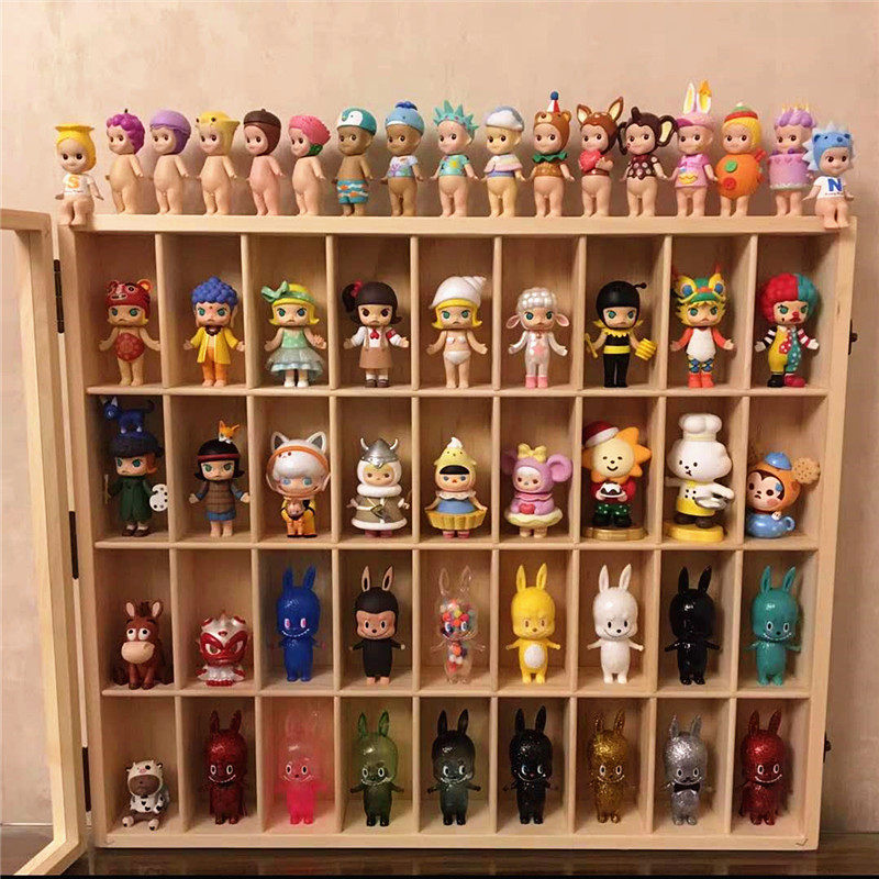 茉莉molly星座sonnyange娃娃木制收纳架盲盒防尘展示多格收纳盒