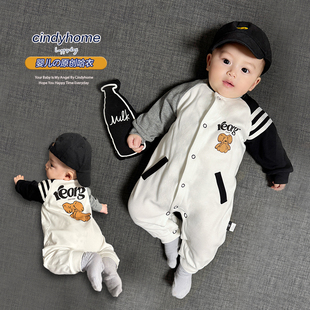 2025新款 哈衣爬服连体衣 婴儿男宝宝新生儿个性