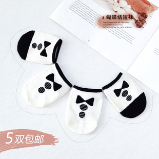 春秋夏季 新生婴儿纯棉短袜英伦百日满月柔软透气男女宝宝洋气袜子