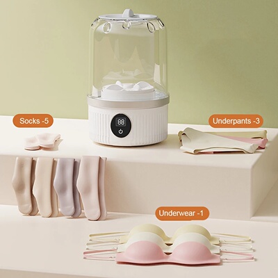 Mini Underwear Washer Rechargeable 1L Electric Socks Washin