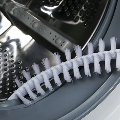 Long-handle washing machine cleaning brush, washing drum in