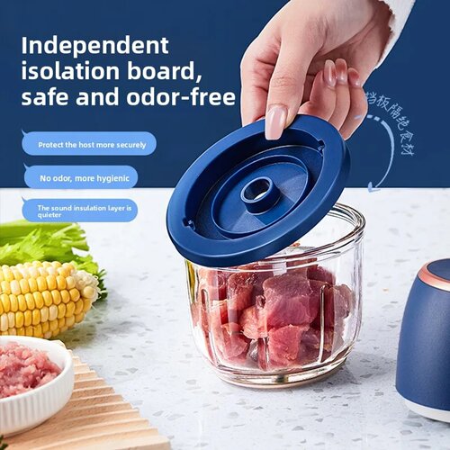 350ML Electric Meat Grinders Food Crusher Garlic masher USB