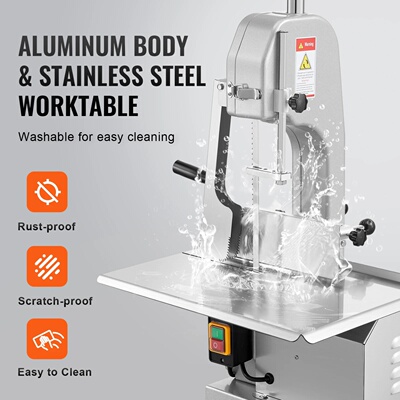 SucceBuy 650W 1100W 1800W Commercial Electric Meat Bandsaw