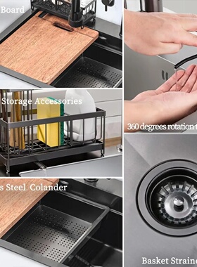 gunmetal black kitchen sink 30 inch modern stainless steel