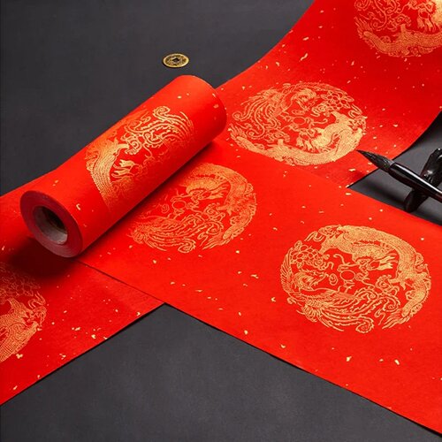 Chinese Spring Festival Scrolls Red Xuan Paper Blank Thicke
