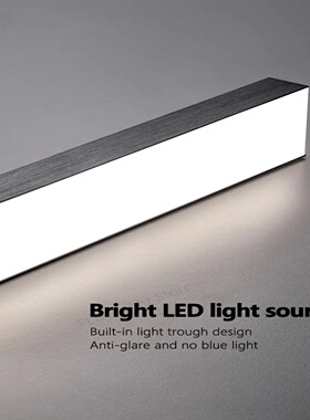 Restaurant chandelier modern simple led long strip island b