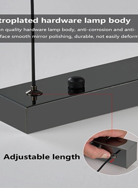 Nordic modern lamp long lamp LED chandelier suitable for re