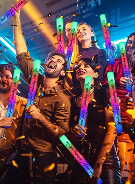 50-200Pcs Led Foam Glow Sticks Wedding Glow Sticks for Rece