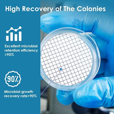 IKEME Sterile MCE Gridded Membrane Filter 50mm 0.45um Lab F