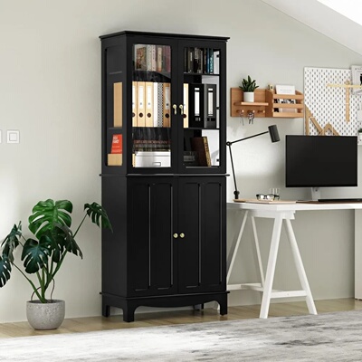 Freestanding Kitchen Pantry Storage Sideboard, Classical Ta