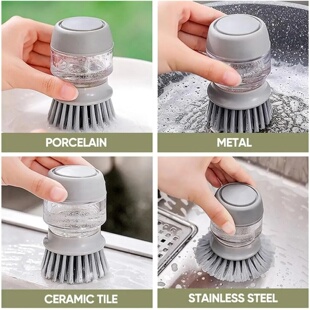 Kitchen Cleaning Brush, Multifunctional Pressing Automatic