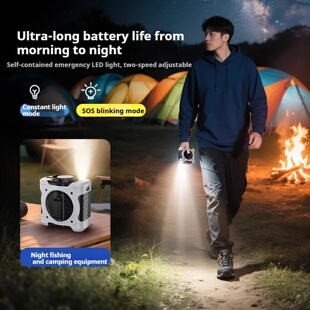 Eary Portable Waist Fan Clip Rechargeable 199 Speeds Hands-