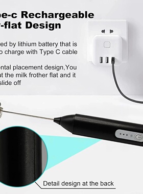 Portable foam maker Handheld 3-speed milk foam maker Coffee