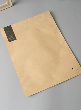White kraft paper bags, self-sealing packaging bags, tea st