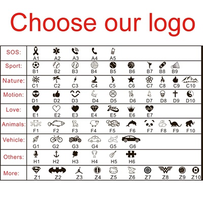 1 Piece SOS Personalized ID Bracelet Kids Silicone Wristban