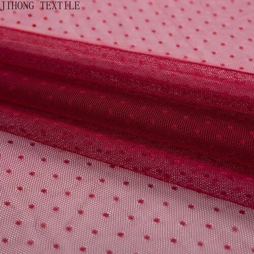 1m Cute Dot Lace Mesh Jacquard Fabric Tulle for Dress Mosqu